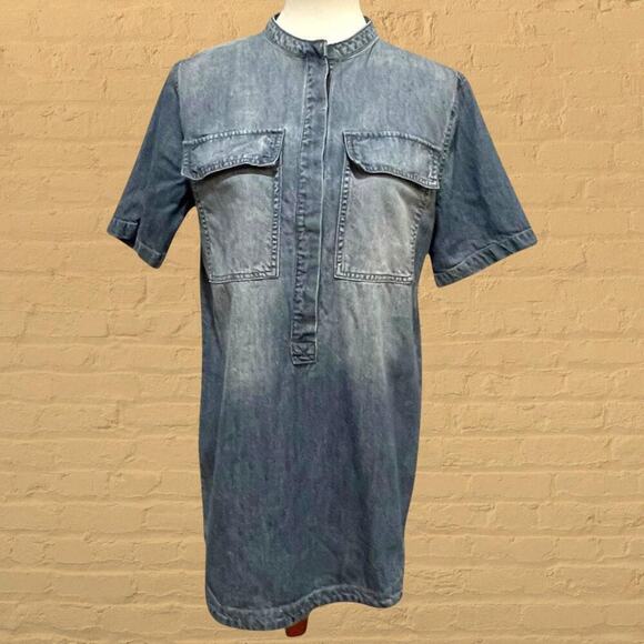 Forever 21 denim chore dress - Picture 1 of 8